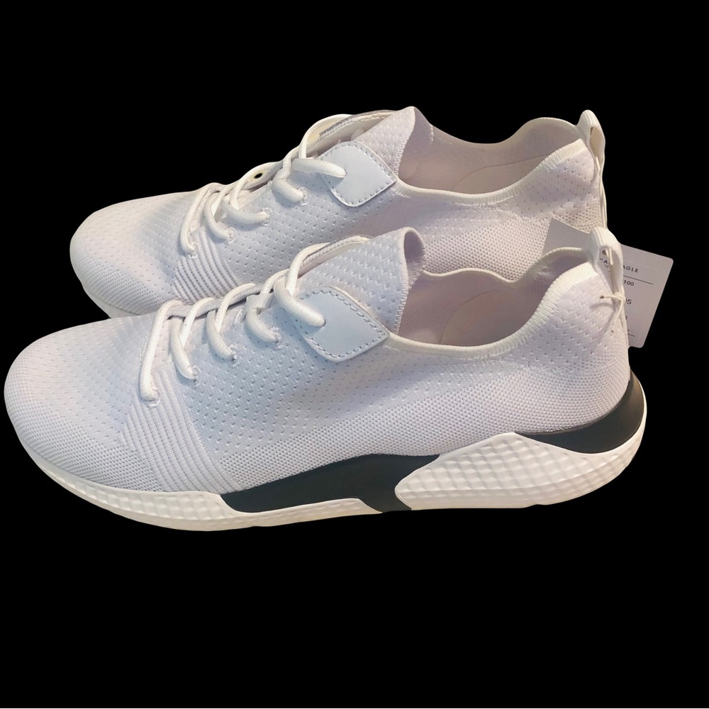 Athletic American Eagle Mens fashionable white running shoes Size 12 - Picture 2 of 15